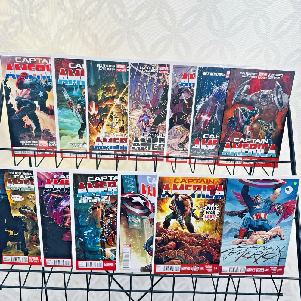 Captain America 1-12 14 Lot Lot Volume 7 Marvel Vs Aron Zola Key 1st Jet Black